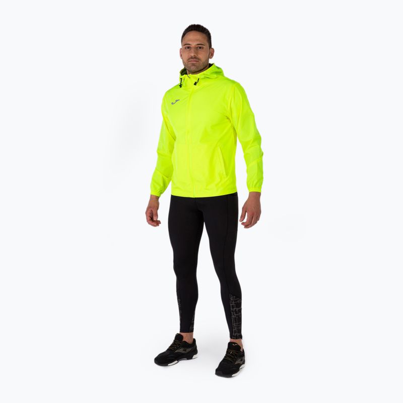 Geacă de alergat pentru bărbați Joma Elite VIII Raincoat galbenă 102235.060 2