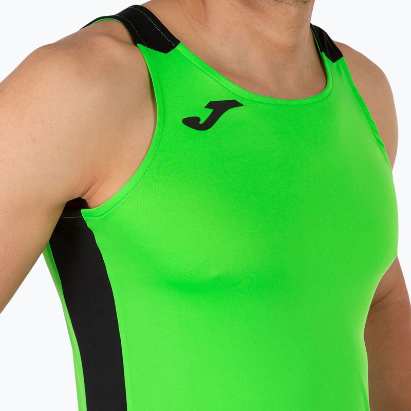 Tricou de alergare pentru bărbați Joma Record II Tank Top fluor green/black 5