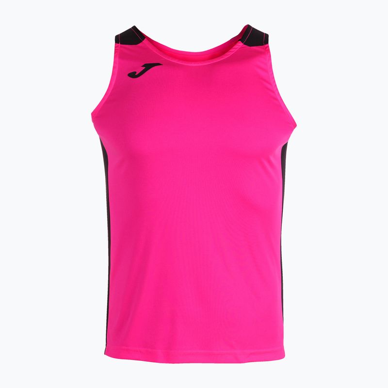 Top de alergat pentru bărbați Joma Record II fluor pink/black 7