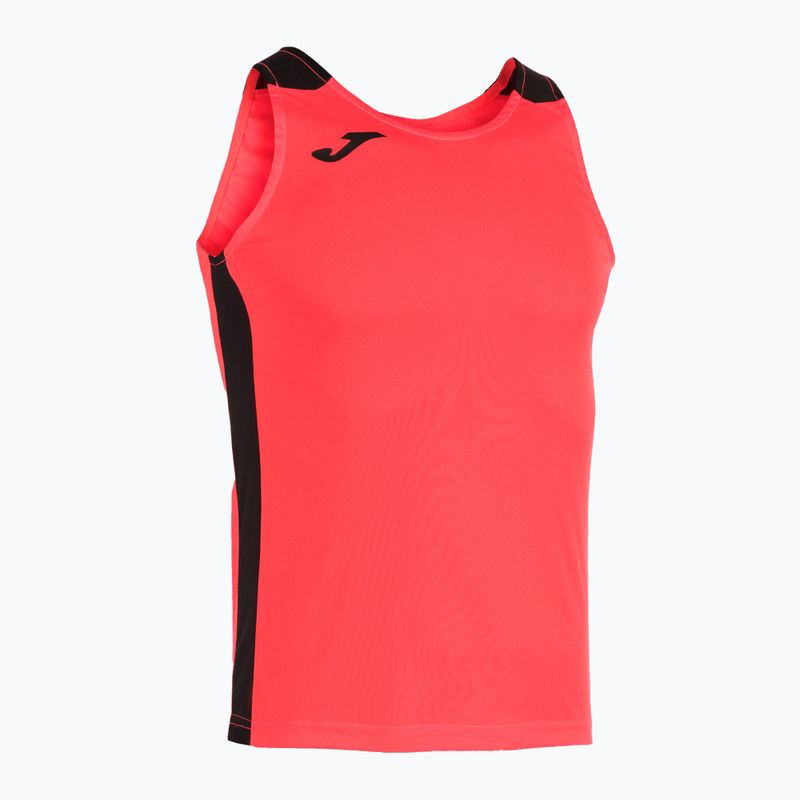 Top de alergat pentru bărbați Joma Record II fluor coral/black 8