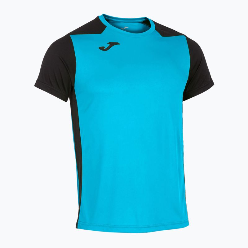 Tricou de alergare pentru bărbați Joma Record II fluor turquoise/navy 9