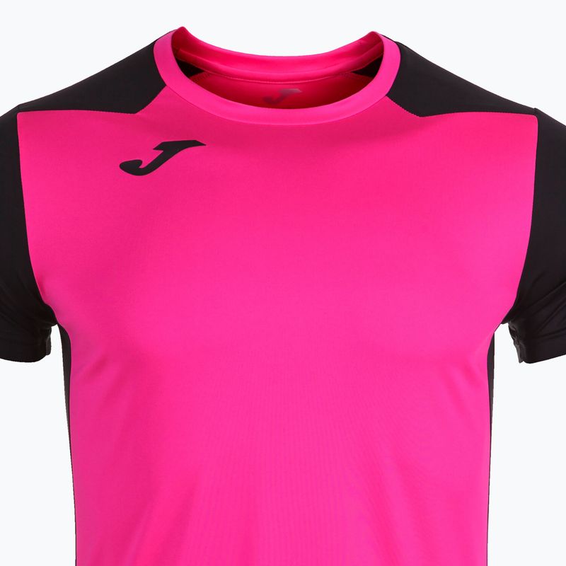 Tricou de alergare pentru bărbați Joma Record II fluor roz/negru 11