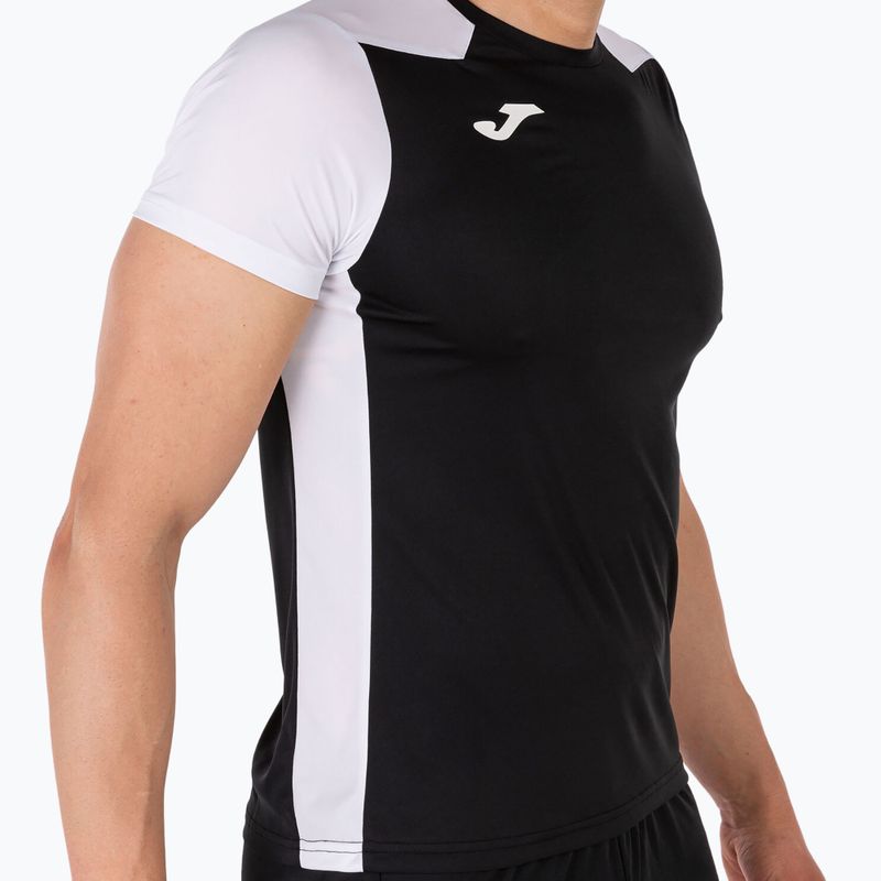 Tricou de alergare Joma Record II negru/alb pentru bărbați 5