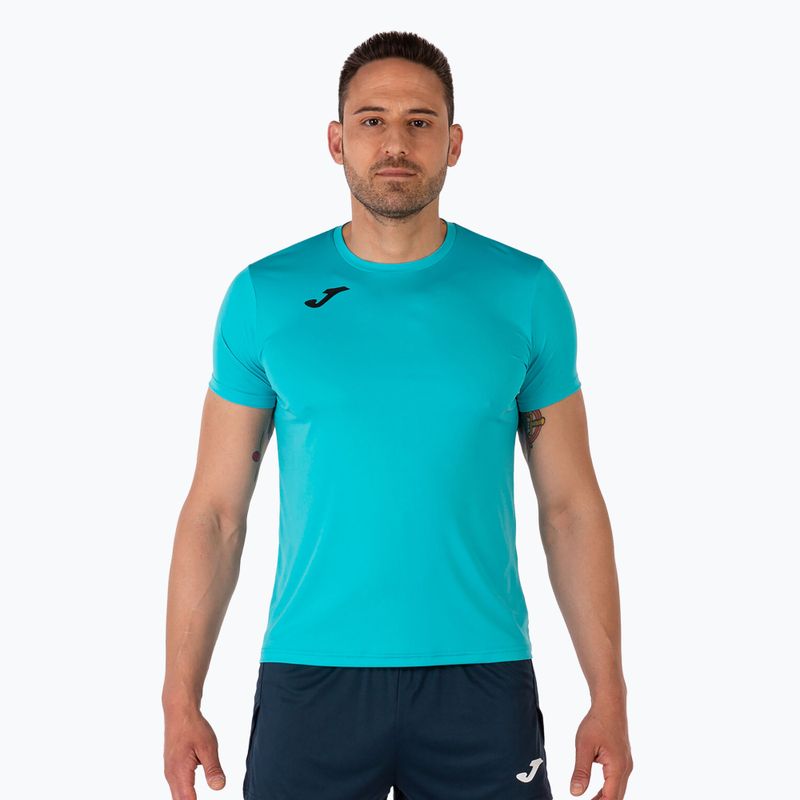 Tricou de alergare pentru bărbați Joma Record II fluor turcoaz
