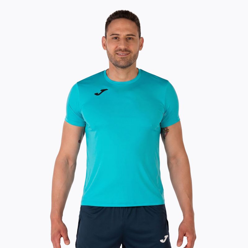 Tricou de alergare pentru bărbați Joma Record II fluor turcoaz 12