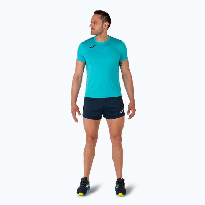 Tricou de alergare pentru bărbați Joma Record II fluor turcoaz 2