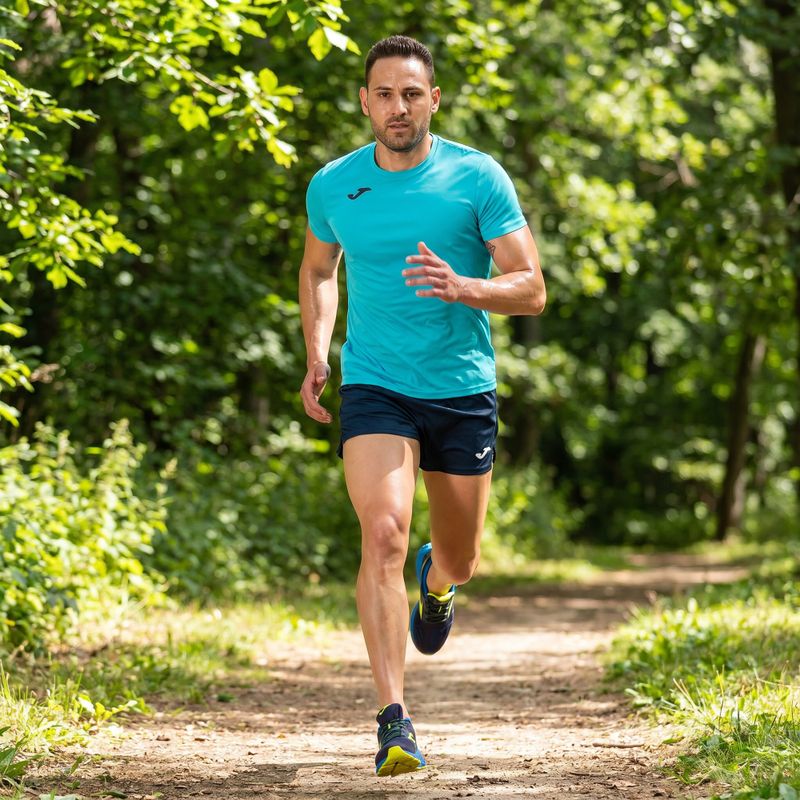 Tricou de alergare pentru bărbați Joma Record II fluor turcoaz 9