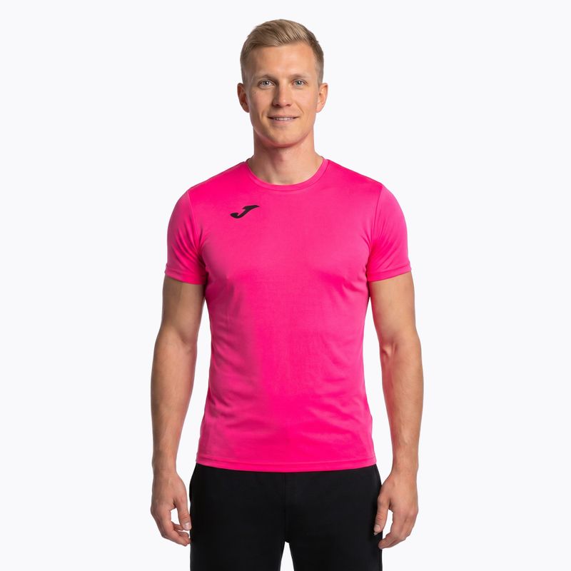 Tricou de alergare pentru bărbați Joma Record II fluor pink 11