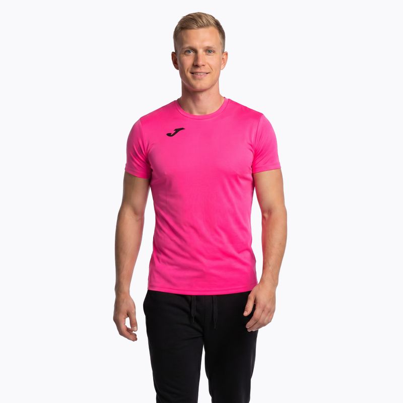 Tricou de alergare pentru bărbați Joma Record II fluor pink 12