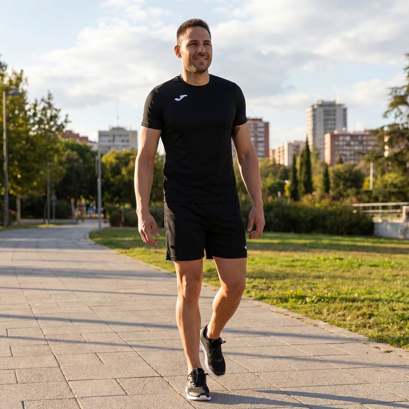 Tricou de alergare Joma Record II pentru bărbați negru 102227.100 4