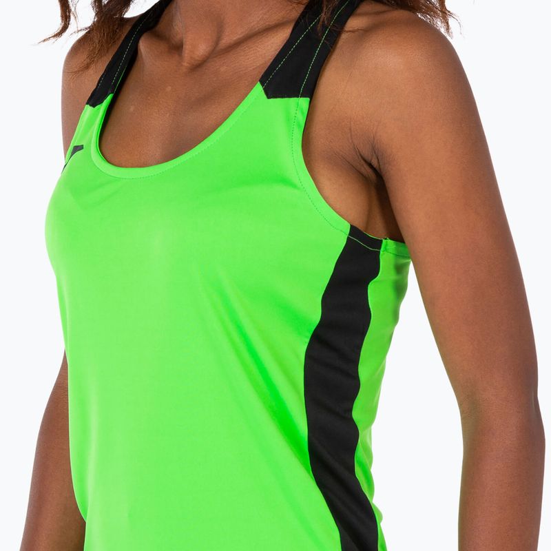 Tricou de alergare pentru femei Joma Record II Tank Top fluor green/black 4