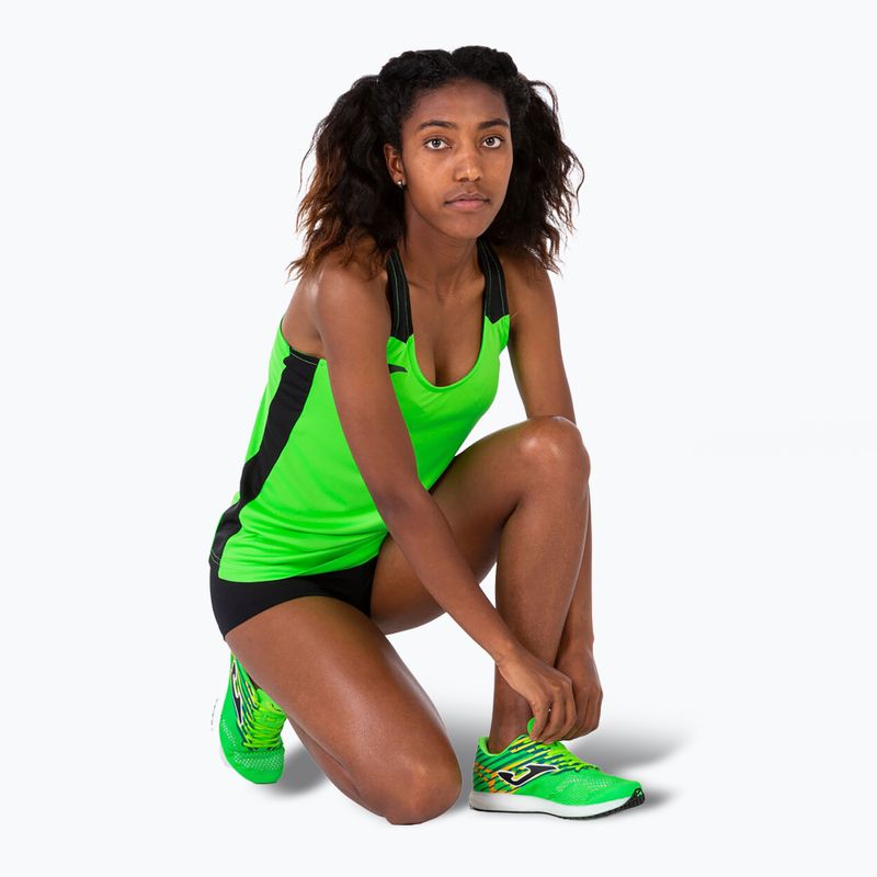 Tricou de alergare pentru femei Joma Record II Tank Top fluor green/black 6
