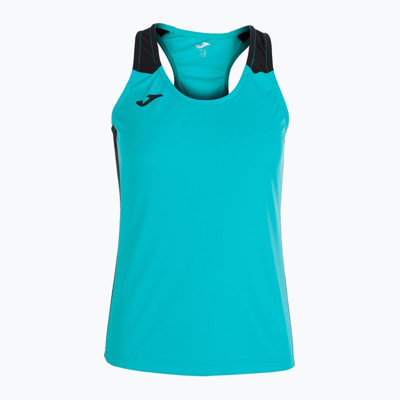 Tricou de alergare pentru femei Joma Record II Tank Top turquoise/black
