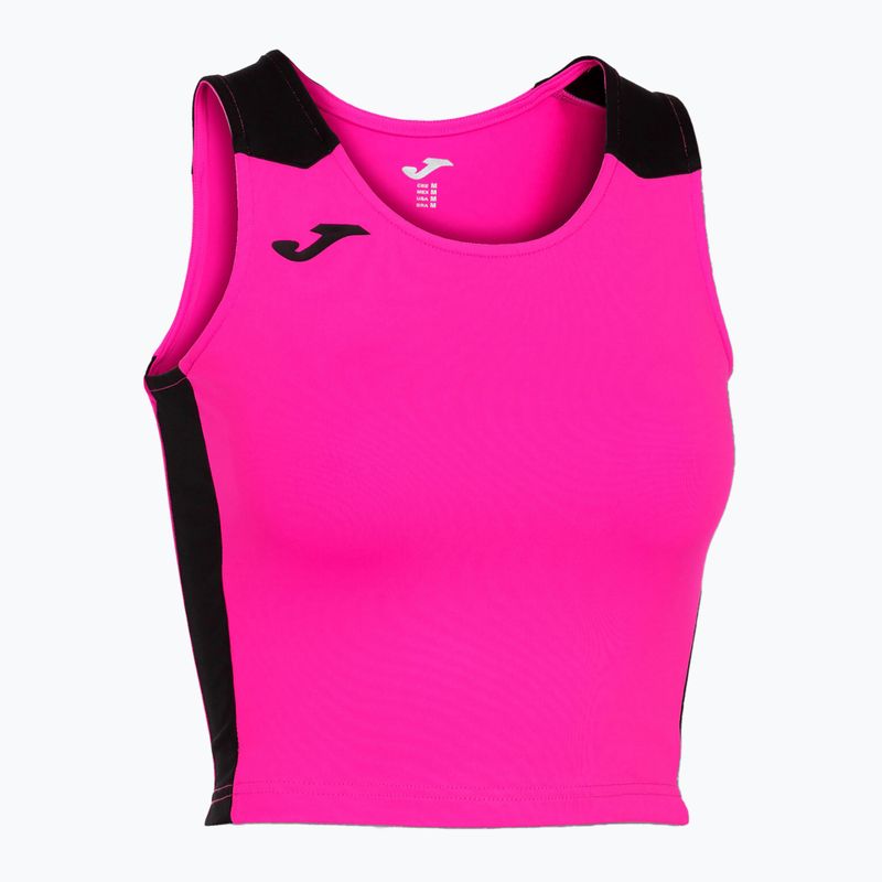 Tricou de alergare pentru femei  Joma Record II Top fluor pink/black