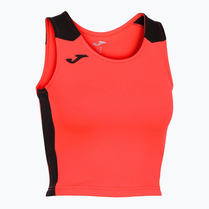 Tricou de alergare pentru femei  Joma Record II Top fluor coral/black