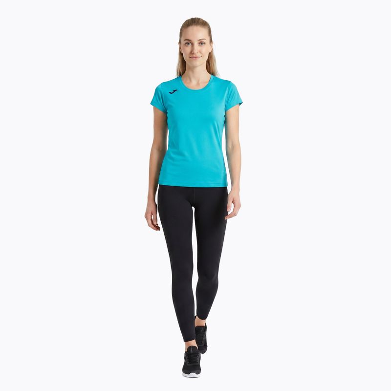 Tricou de alergare pentru femei Joma Record II fluor turquoise 2