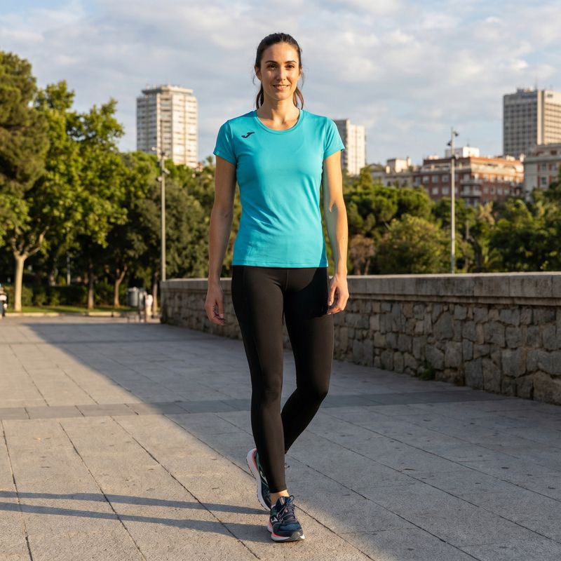 Tricou de alergare pentru femei Joma Record II fluor turquoise 6