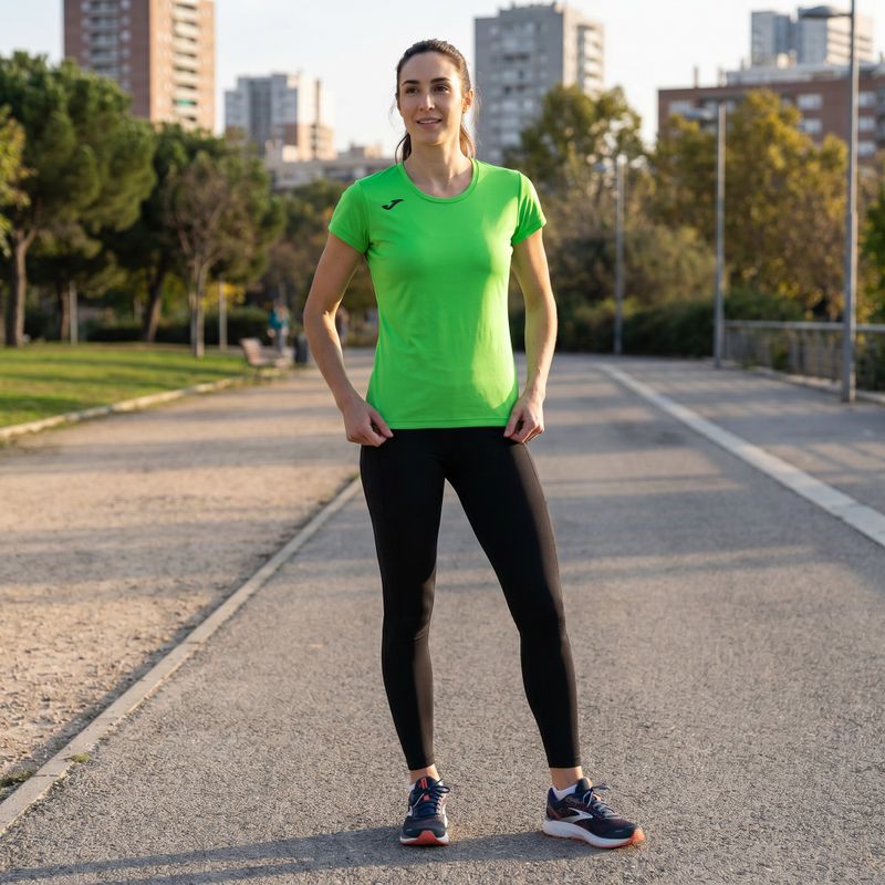 Tricou de alergare pentru femei  Joma Record II fluor green 6