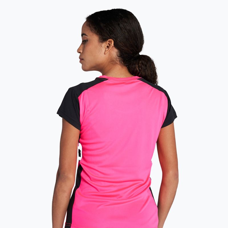Tricou de alergare pentru femei  Joma Record II fluor pink/black 3