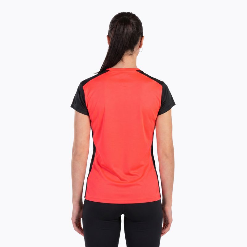 Tricou de alergare pentru femei  Joma Record II fluor coral/black 17