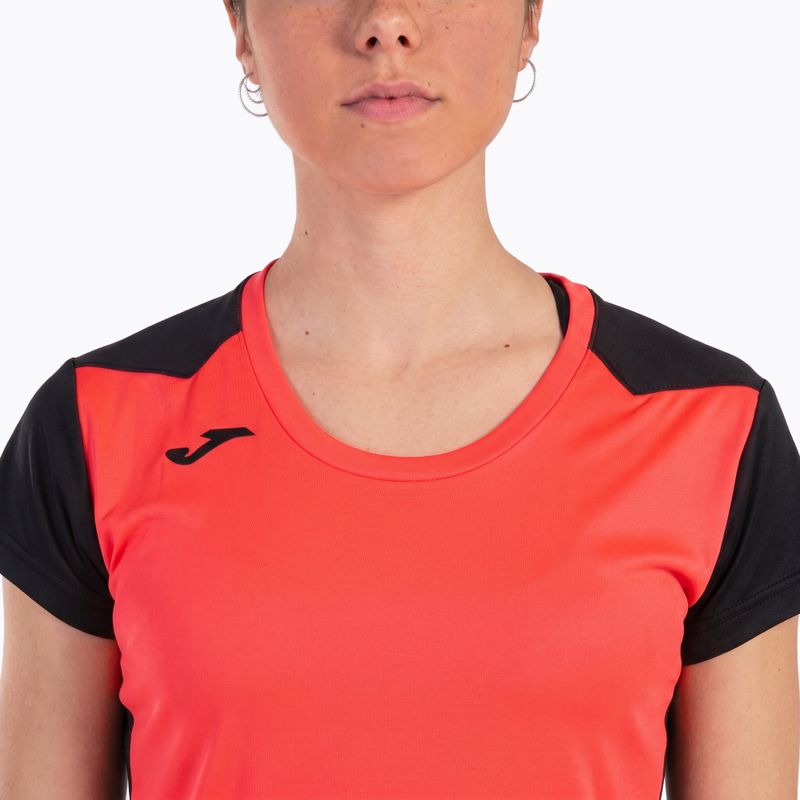 Tricou de alergare pentru femei  Joma Record II fluor coral/black 18