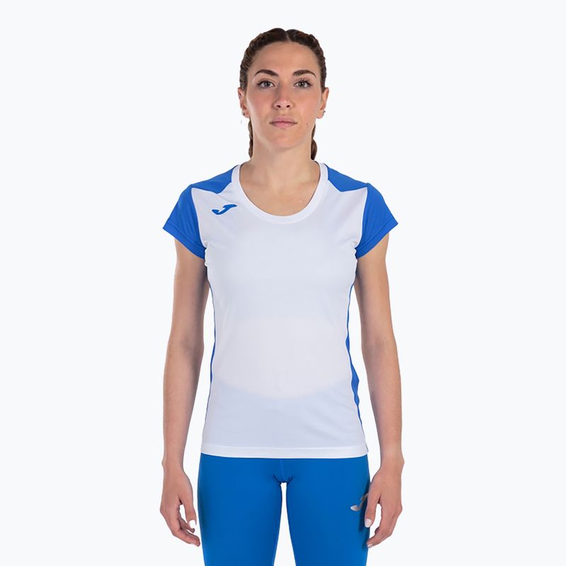 Tricou de alergare pentru femei  Joma Record II white/royal