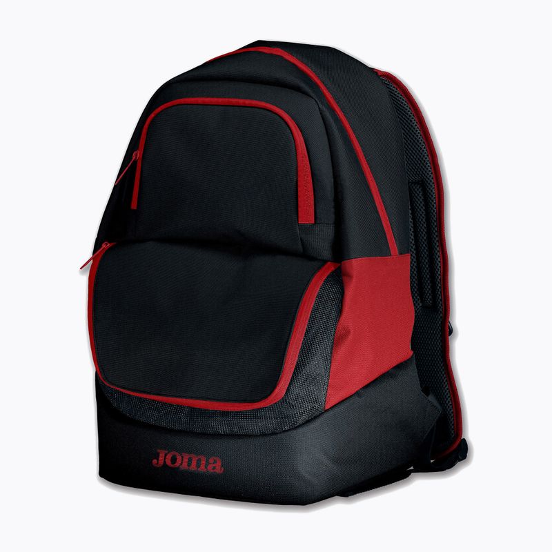 Joma Diamond II rucsac de fotbal negru/roșu 7