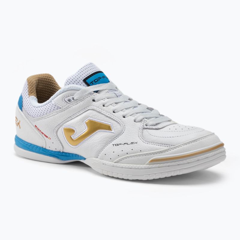 Ghete de fotbal Joma Top Flex IN alb/auriu