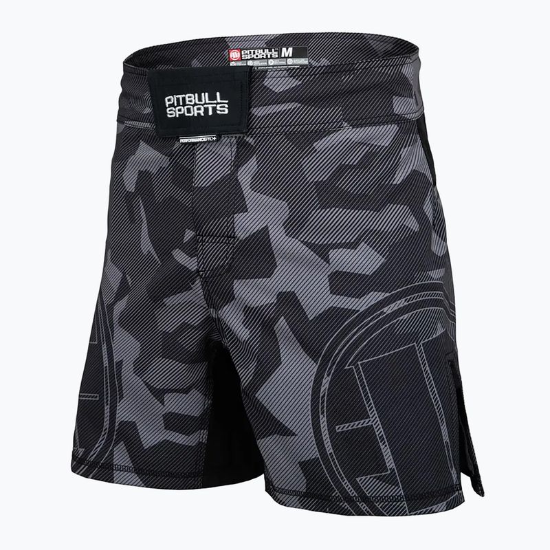 Pantaloni scurți de grappling pentru bărbați Pitbull West Coast Grappling Dillard grey