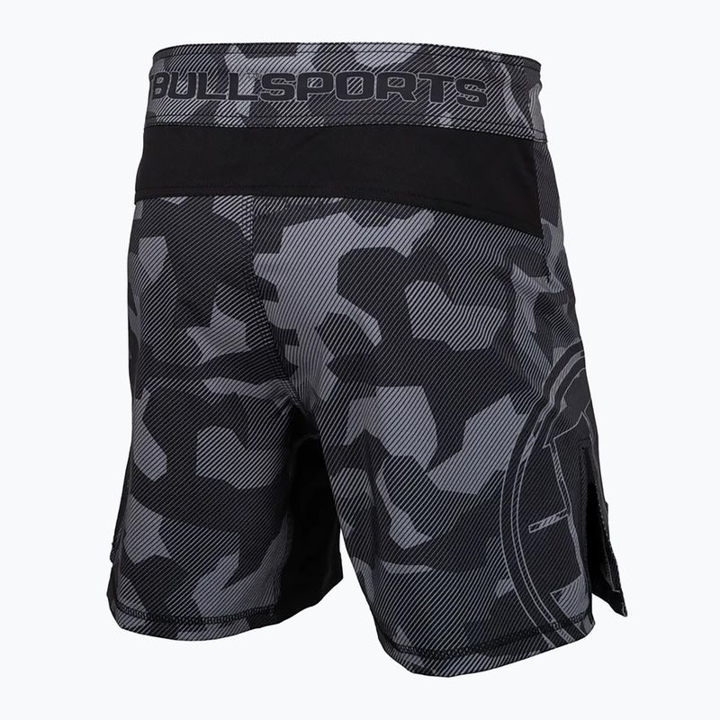 Pantaloni scurți de grappling pentru bărbați Pitbull West Coast Grappling Dillard grey 2