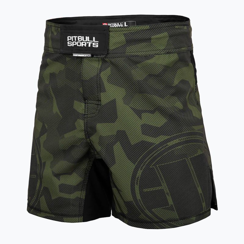Pantaloni scurți de grappling pentru bărbați Pitbull West Coast Grappling Dillard olive