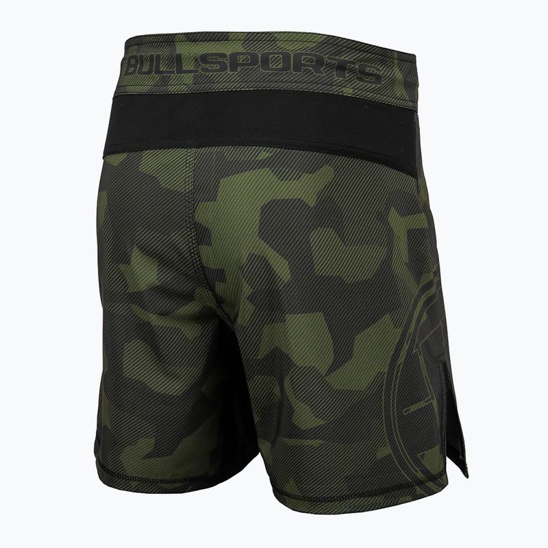 Pantaloni scurți de grappling pentru bărbați Pitbull West Coast Grappling Dillard olive 2