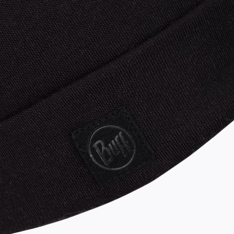 Căciulă BUFF Heavyweight Merino Wool Hat Solid, negru, 111170 3