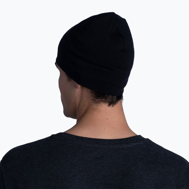 Pălărie BUFF Midweight Merino Wool Hat Negru solid 118006.999.10.00 4