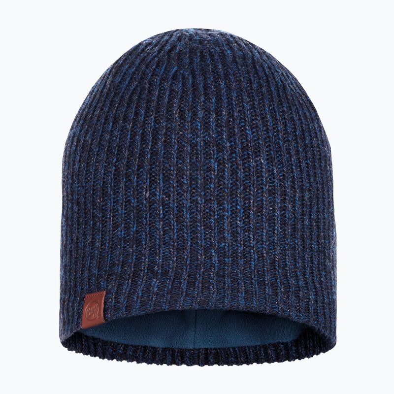 Căciulă de iarnă BUFF Knitted & Fleece Lyne night blue
