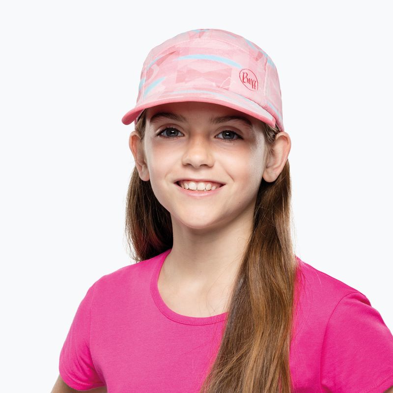 Șapcă pentru copii BUFF 5 Panel heavens pink/pink 3