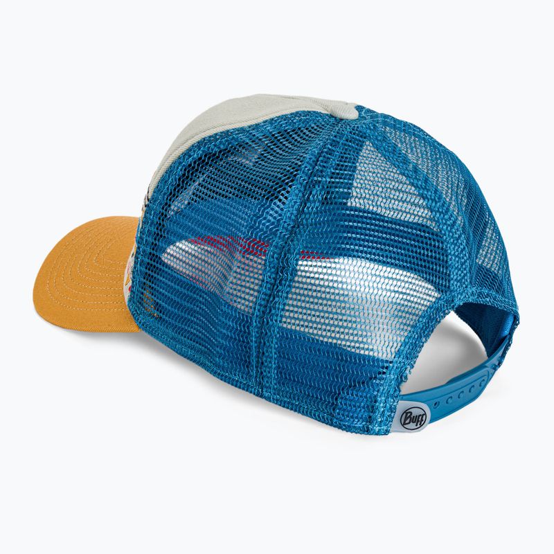 Șapcă de baseball pentru bărbați BUFF Trucker Ladji albastru și galben 122597.555.10.00 3