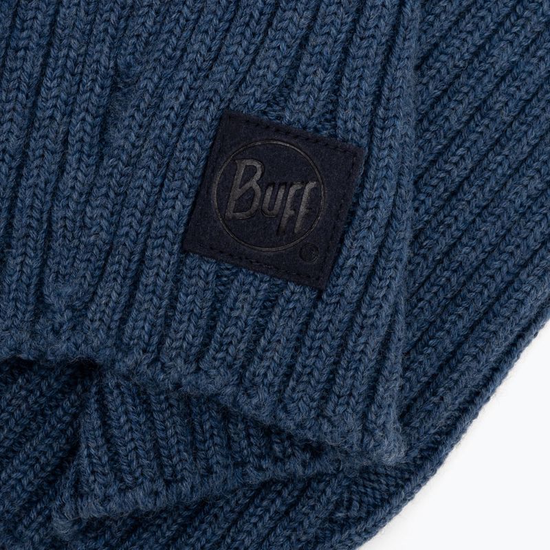 BUFF Knitted Neckwarmer Norval albastru marin 124244.788.10.00 3