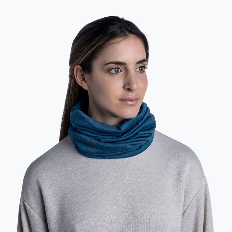 Multi-funcțional Sling BUFF BUFF Ușor Merino Wool solid albastru 3010.742.10.00 5