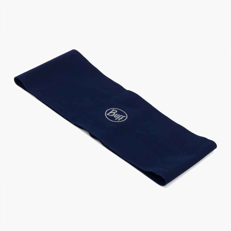 Bandă de cap din fleece BUFF Tech Fleece Solid albastru marin 124061.707.10.00