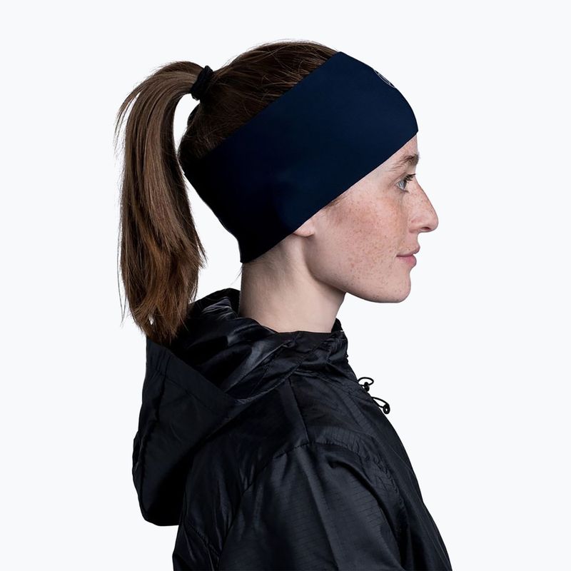 Bandă de cap din fleece BUFF Tech Fleece Solid albastru marin 124061.707.10.00 6