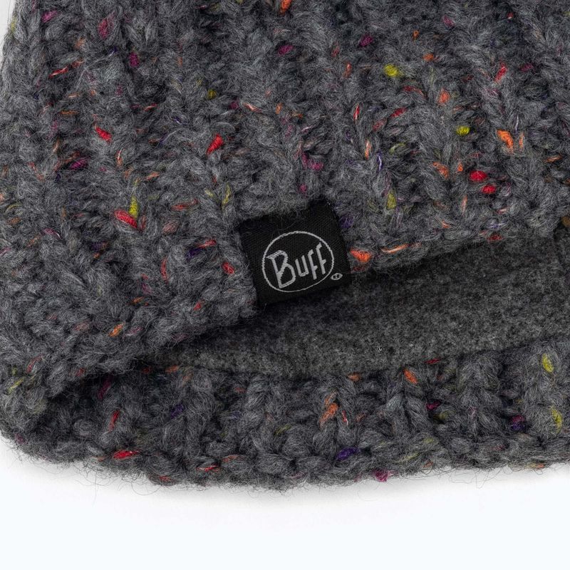 BUFF Knitted & Fleece Neckwarmer Kim gri 123528.937.10.00 3