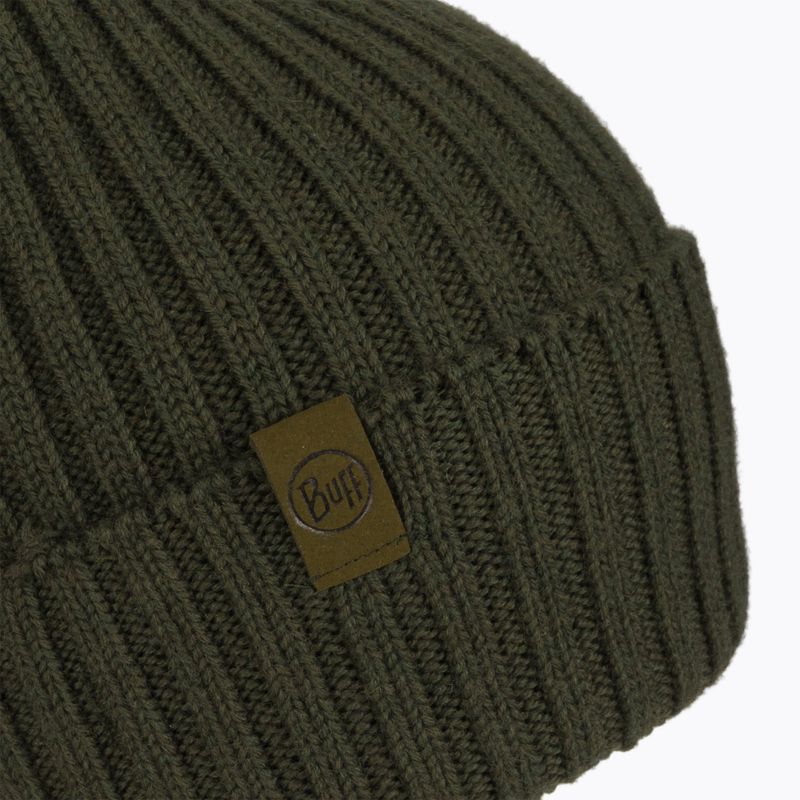 BUFF Merino Wool Knit 1Lhat Norval cap verde 124242.809.10.00 3