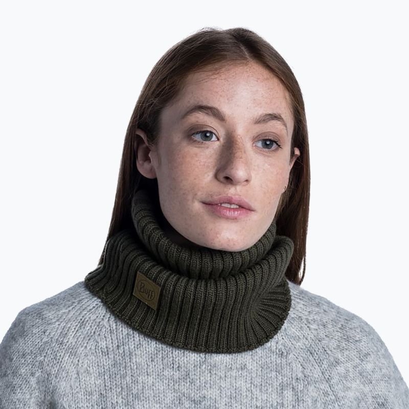 BUFF Knitted Neckwarmer Norval verde 124244.809.10.00 5