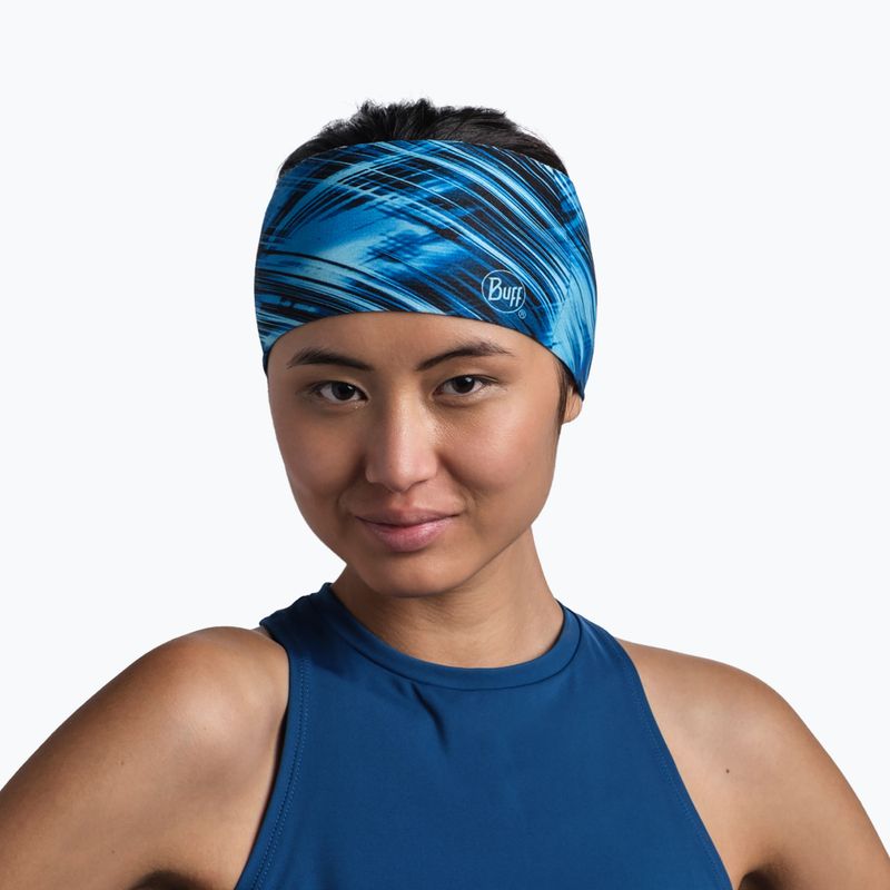 Bandă de cap BUFF Coolnet UV Wide Edur albastru 128748.707.10.00 2
