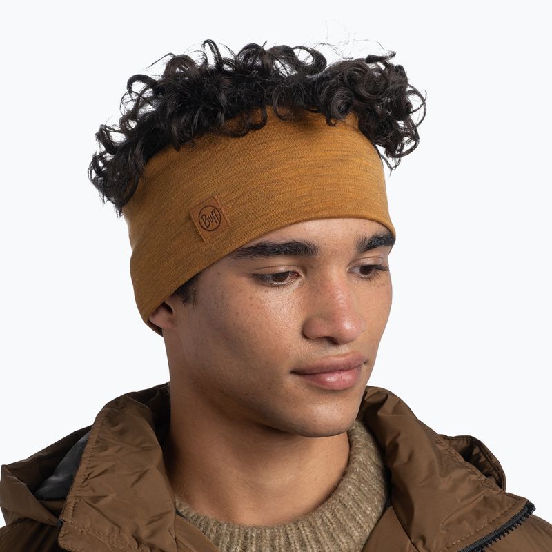 Bentiță BUFF Merino Wide solid mustard 2