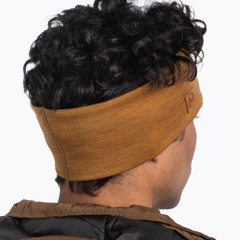 Bentiță BUFF Merino Wide solid mustard 4
