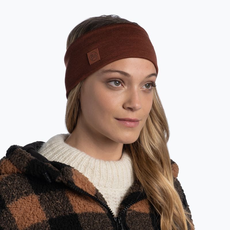 Bentiță BUFF Merino Wide solid sienna 2