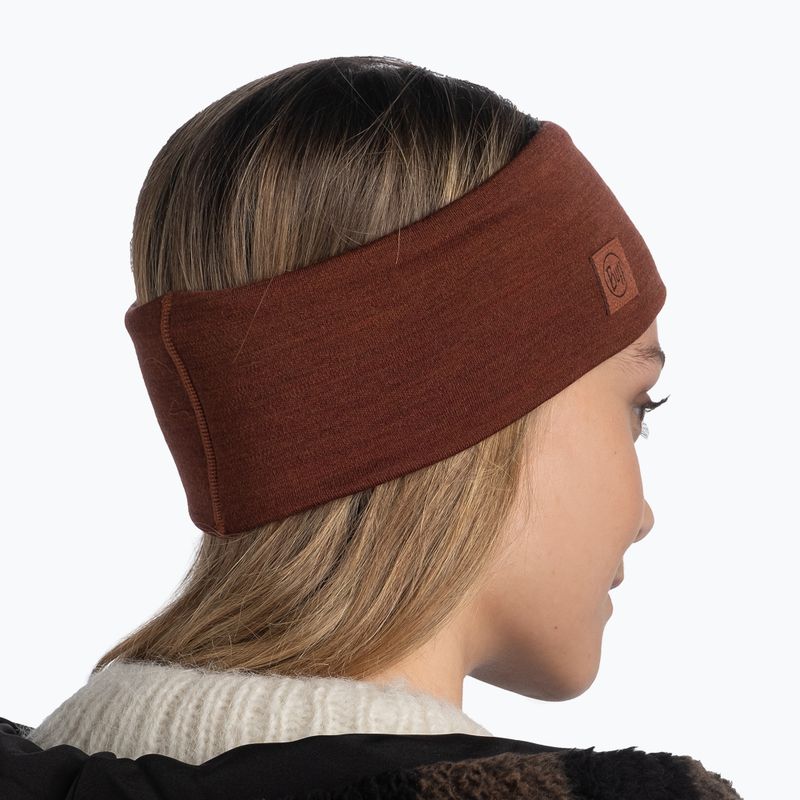 Bentiță BUFF Merino Wide solid sienna 4
