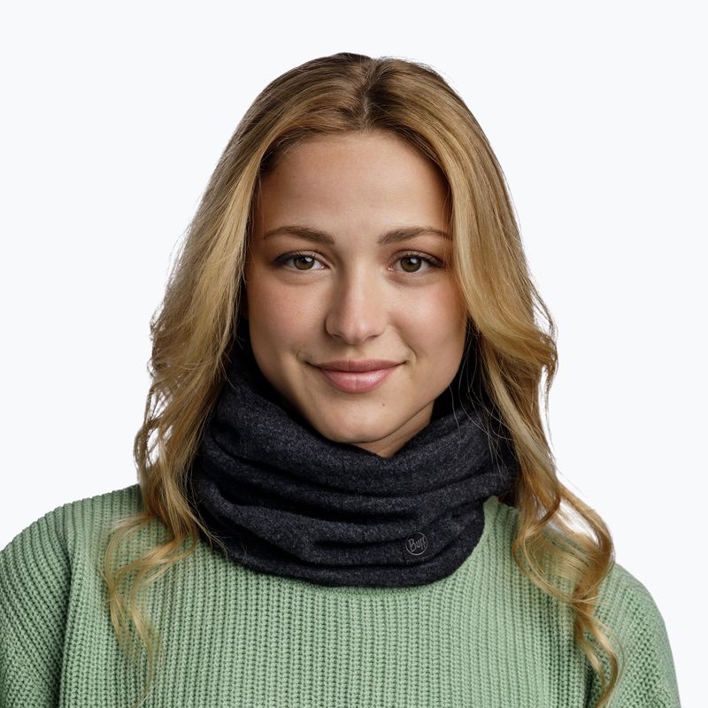 Eșarfă multifuncțională BUFF Merino Fleece black 4